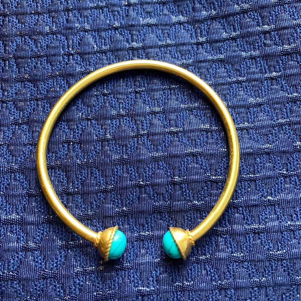 Julie Vos Gigi turquoise open bangle